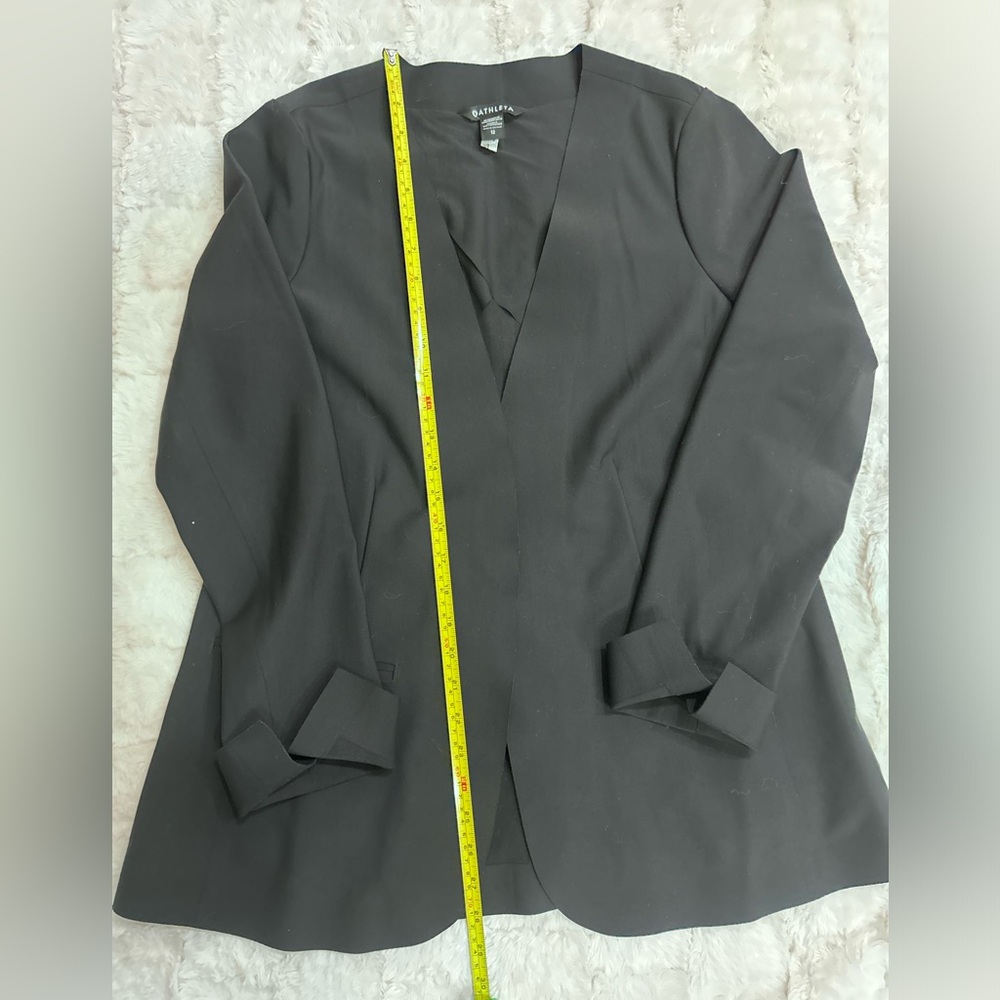 Athleta Women’s Black Avenue Blazer Jacket Size 12 - Picture 9 of 10